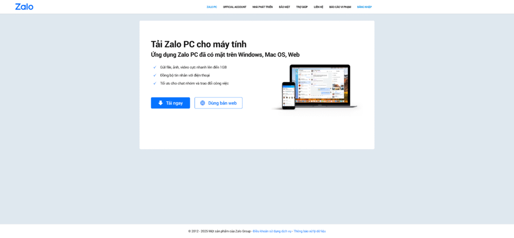Pantalla de Inicio de Zalo